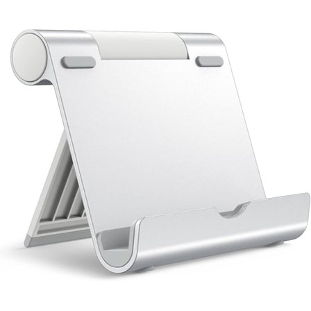 Tablettiteline, säädettävä kannettava pöytäteline, kokoontaitettava telakka iPadille/iPad Prolle/Airille/Minille, Galaxy Tab A8/A7 Litelle/A7/S8/S7: