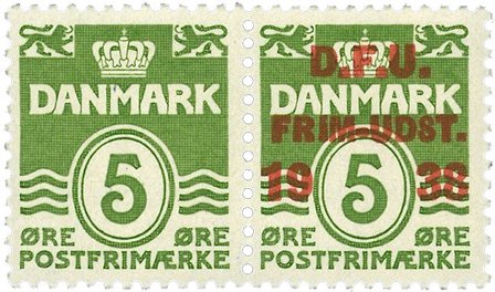 Danmark 1938 - AFA 199a+245 - Parstykke - Postfrisk