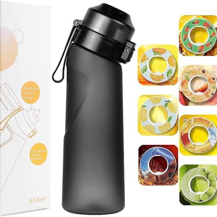 Vannflaske med fruktsmak, sportsvannflaske med duft, drikke med fruktaroma, vannflaske med vannmelon