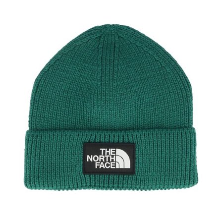 The North Face - Grön cuff Beanie - Tnf Logo Box Beanie Green Cuff @ Hatstore