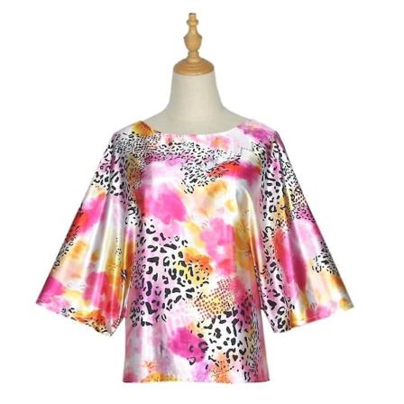 2023-tiger King Joe Exotic Carole Baskin Kostyme Voksen Skjorte Halloween Antrekk Bluse Butterfly Erme Topp -a 2.woman XL-Tiger King