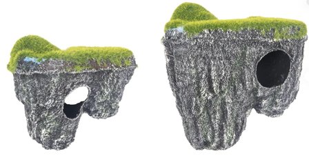 Akvariedekorasjon Flytende Stein med Mose - M