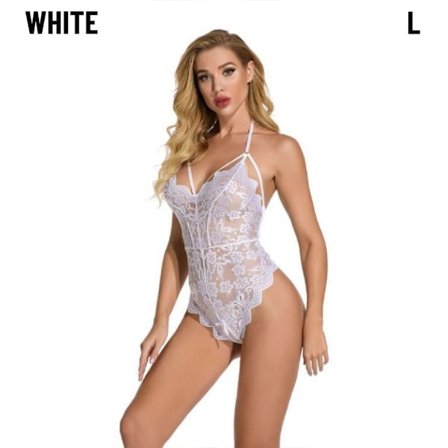 Spets Bodysuits Underkläder Nattkläder-Underkläder VIT L vit L vit L