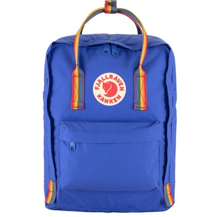 Fjällräven Kånken Rainbow Bag in Cobalt Blue, Vinylon-F