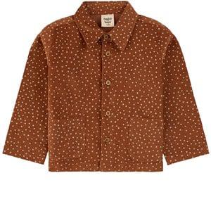 Buddy & Hope GOTS Dotted Overshirt Cinnamon Dots 74/80 cm - Tops - 74/80 cm - Brown