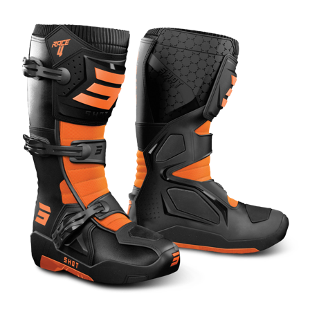 Stivali Cross Shot Race 4 Nero-Arancio 40