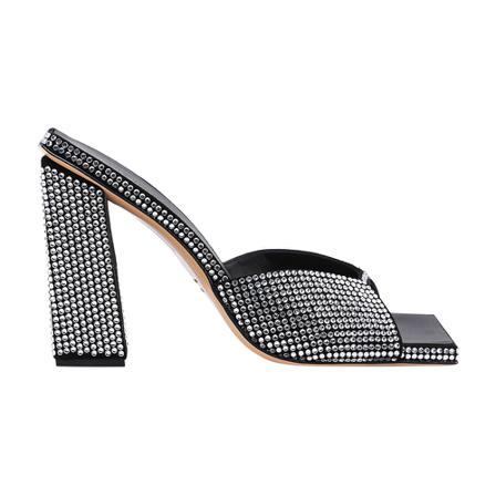 Gia Borghini, Sandals Rosie 14S Zwart, Dames, Maat:38 EU,suede