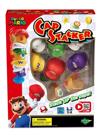 Epoch Games Super Mario Cap Stacker - Multi/patterned - ONE SIZE
