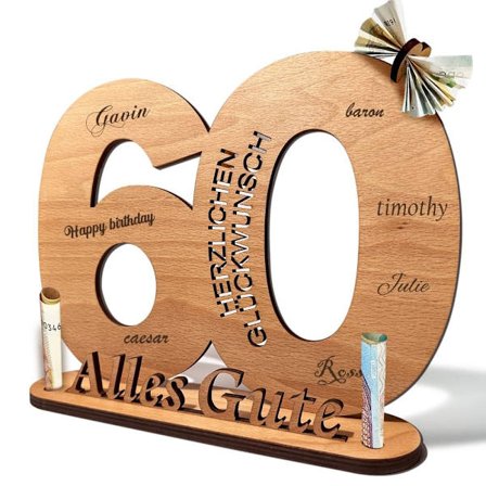 Puinen kyltti Vieraskirja 60 60