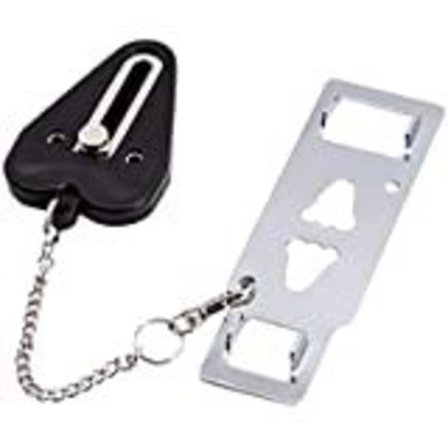 Sort bærbar dør lås sikkerhed, bruges til hjemmets sikkerhed, rejse dør lås, sovesal essentiel lås