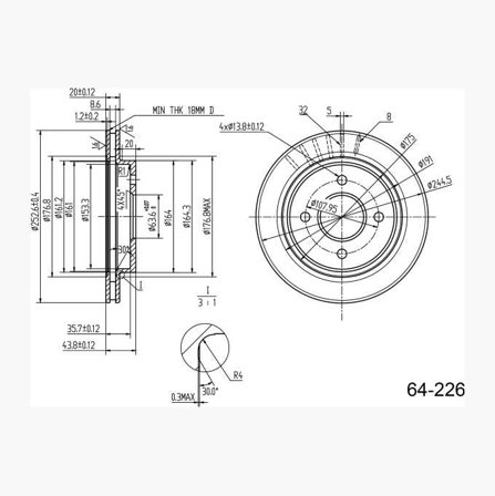 BROMSSKIVA - Biltema