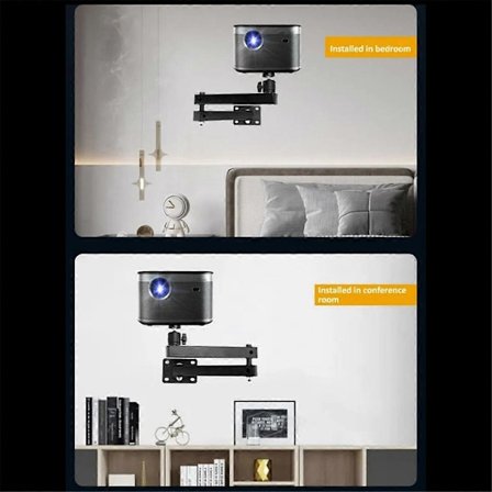 Sammenleggbart Projektorveggfeste Universelt Justerbart Takvegg Projektorfeste Stativ Projektorer BH