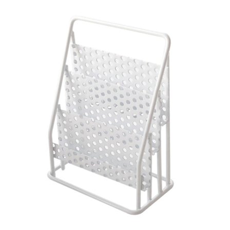 Mini Aviskiosk 1/12 Skala Dukkehus Metall Magasin Display Stativ Simulert Bokreol Dukketilbehør for Barn