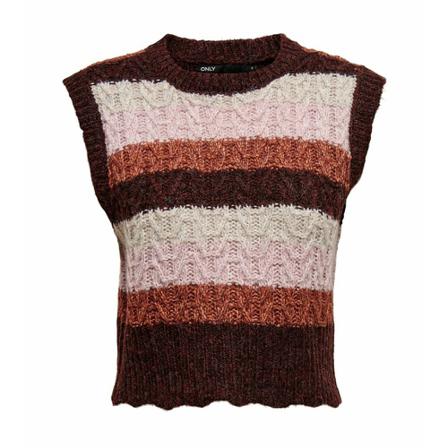 Only, Knitwear Bruin, Dames, Maat:S,polyester,gestreept