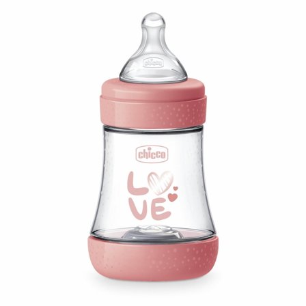 Chicco Biberon Neonato Perfect 5 Biberon Rosa Flusso Lento 150 ml