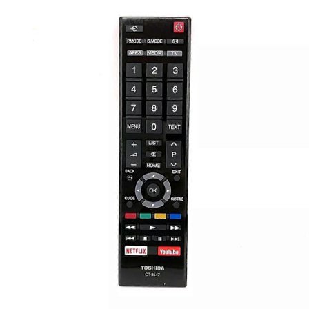 Ny CT-8547 Kompatibel med Toshiba TV Fjernbetjening 49L5865 49L5865EV 49L5865EA 49L5865EE