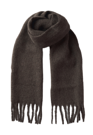 Wera Enfärgad ullhalsduk MOSS Halsdukar & scarves Brun ONESIZE