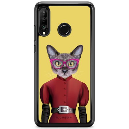 Bjornberry Hårdskal Huawei P30 Lite - Hipster Katt