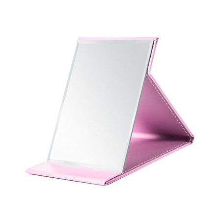 Meikkipöytäpeili Taitettava Peili Minimalistinen Peili Muodikkaat Kosmetiikkapeili Koko L Vaaleanpunainen