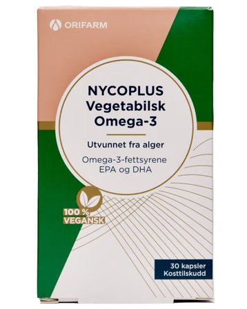 Nycoplus Vegetabilsk Omega-3 fra alger kapsler 30 stk