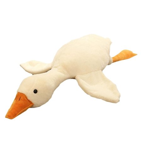 /HH/ Bedst sælgende gås plysdyr pude legetøj, sød kæmpe hvid gås udstoppet dyr and plys pude, superblød krammepude til alle aldre