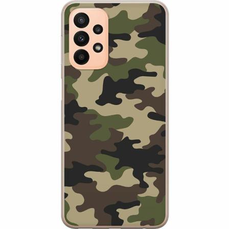 Samsung Galaxy A23 5g Genomskinligt Skal Woodland Camo