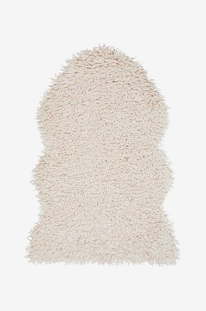 Skinnwille - Skind imitation Wooly - Beige - Skind & skindtæpper - 60X90 - Fra Homeroom