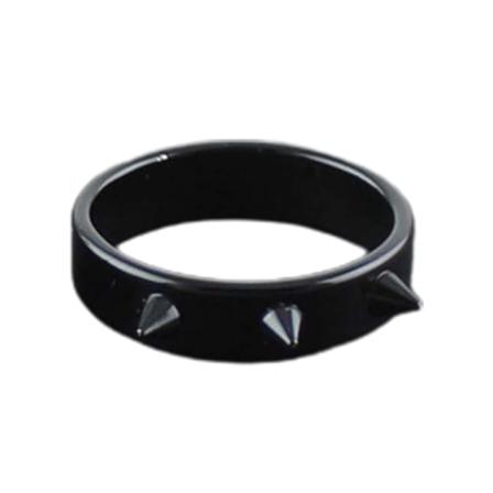 Bärbar Ring Easy Match Rostfritt Stål Dekorativ Utsökt Fingerring För Dagligt Bruk Black