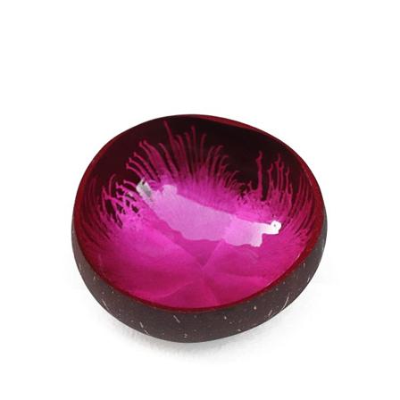 Dekorativ kokosnøttskål, smykkeskål, påskeegg, bryllupsfest, godteriskål, nøtteholder, naturlig kokosnøttskall Pink