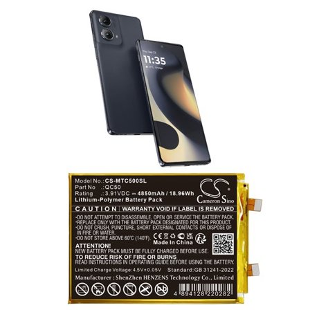 Batteri till SmartPhone, Mobil för Motorola Moto Edge 2024, Moto Edge 2024 5G m.fl.