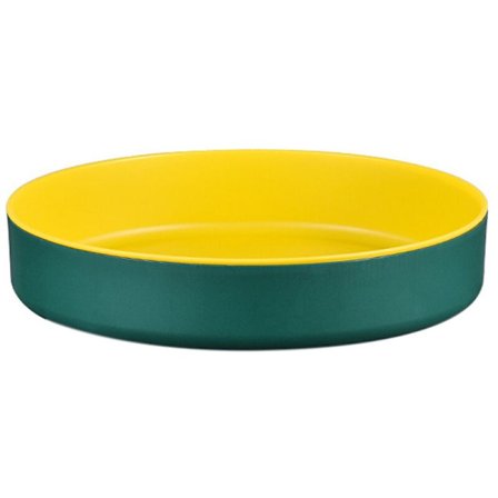 360° roterende krydderihylde-arrangørholder køkkenopbevaringsbakke Lazy Home Supplies til badeværelse, skabe-grøn+gul