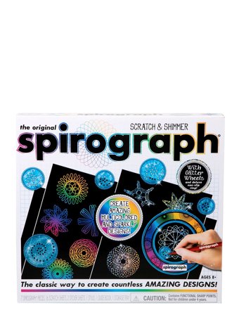 Spirograph Scratch And Shimmer Patterned Martinex