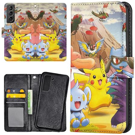 Samsung Galaxy S22 Plus - Lommebok Deksel Pokemon Multicolor