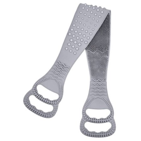 Silikon dusjrengjøringsbørste, enkel å rengjøre, aske og smuss kan fjernes fra alle deler av kroppen