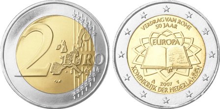 Holland 2007 - Rom-traktaten - 2 euro mønt