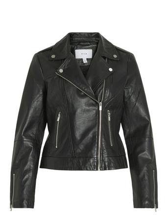 Vila Vifeli Leather Jacket - Noos Svart