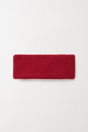 Soft Goat - Ribbed Headband - Stirnband - One Size - Lipstick Red