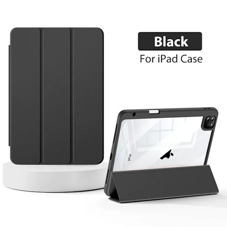 Skall til iPad 10. 10.9 Generasjon A16 Pro 11 12.9 13 2025 Funda For iPad Air 5 4 7. 8. 9. 10.2 Mini 6 7 Fodral Pennholder Svart