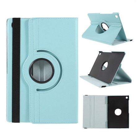 Samsung Galaxy Tab S5e litchi nahkakotelo - Vauvasininen