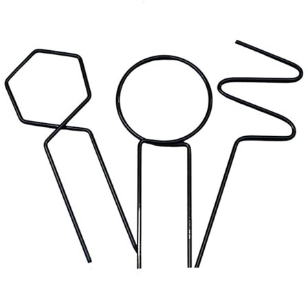 Trädgårdsstöd Pinnar 3 ST Metall Trädgårdsväxter Kruka Spaljé Dekorativt Stöd för Käppar och Vinrankor för Klätterväxter Ny