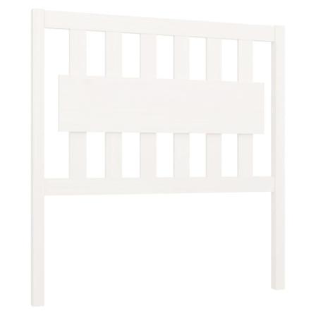 Vidaxl Sänggavel Vit 95,5x4x100 Cm Massiv Furu Vit