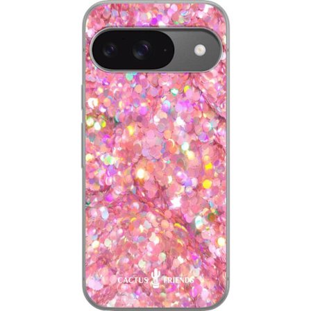 Yhteensopiva Puhelinkuori Google Google Pixel 9 Cactus and Friends – PinkGlitter