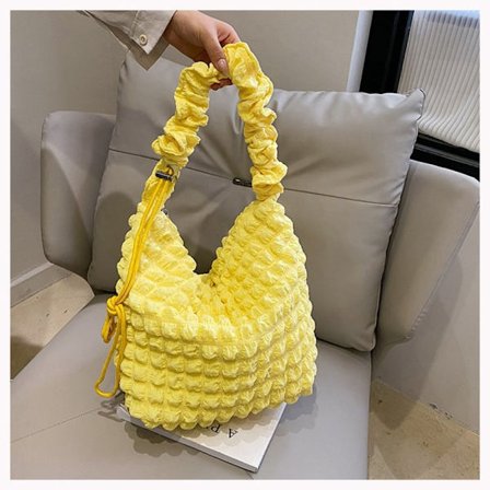 Puffy Handbag Wrist Tote Bag GUL