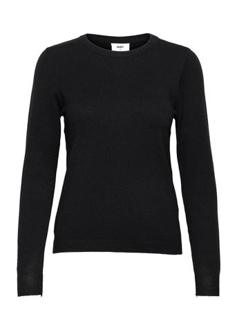 Objthess L/S O-Neck Knit Pullover Pullover Svart Object