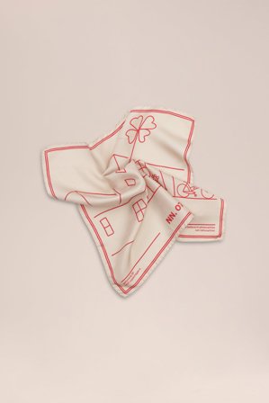 Hub Scarf Herr Vit Silke Blanding