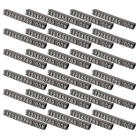 30set Plastkuber Pris Display Taggar Justerbart Antal Stativ Ram Etikett Shop KL