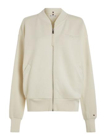 Muted Gmd Hwk Zipup Jacket Cream Tommy Hilfiger