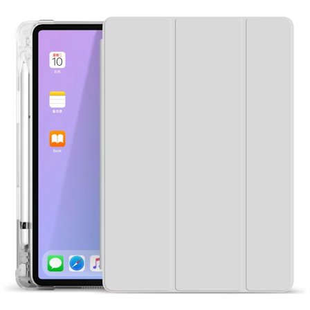 Stilrent skal för iPad 10/11 A16 grå fyra hörn transparent