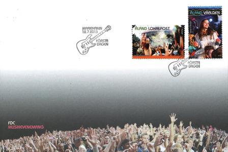 Åland - Berømte musikfestivaler - Førstedagskuvert