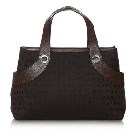 Bvlgari Vintage, Pre-owned Canvas Handbag Bruin, Dames, Maat:ONE Size